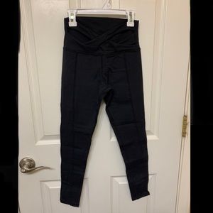 Lululemon Wunder Under Criss Cross Mid Rise Crop Leggings